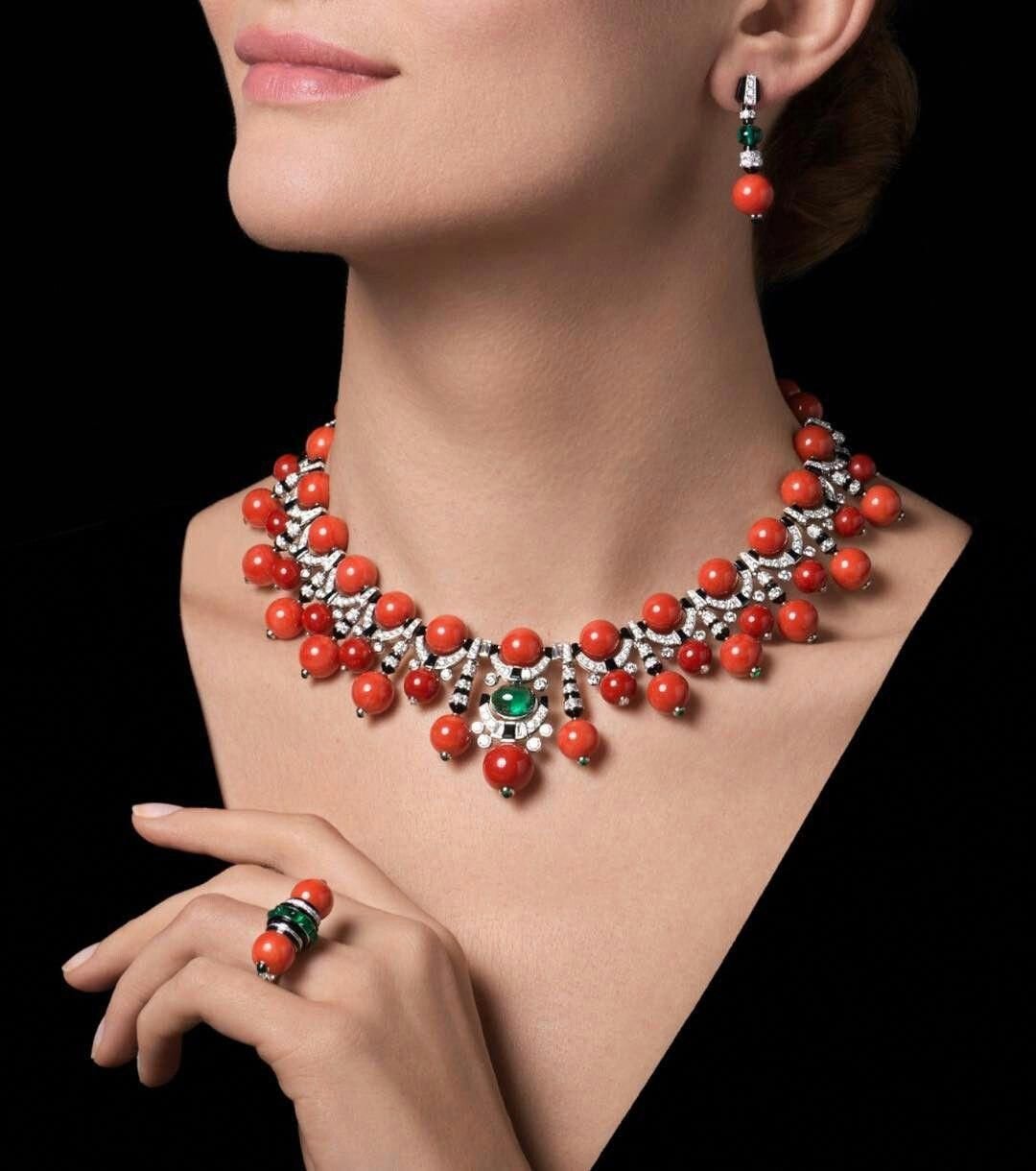 Серьги из коралла своими руками
