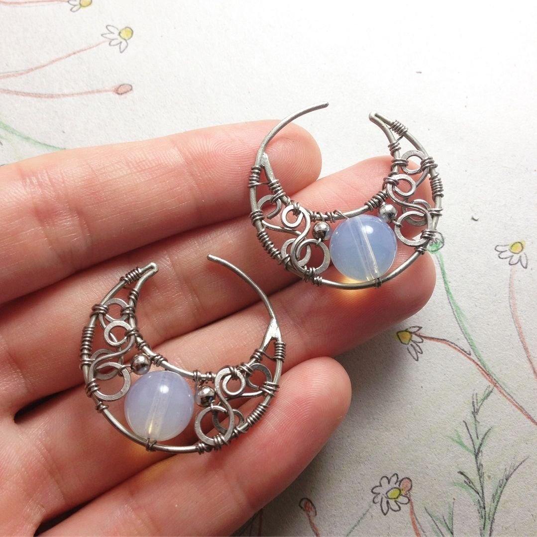 Серьги из проволоки