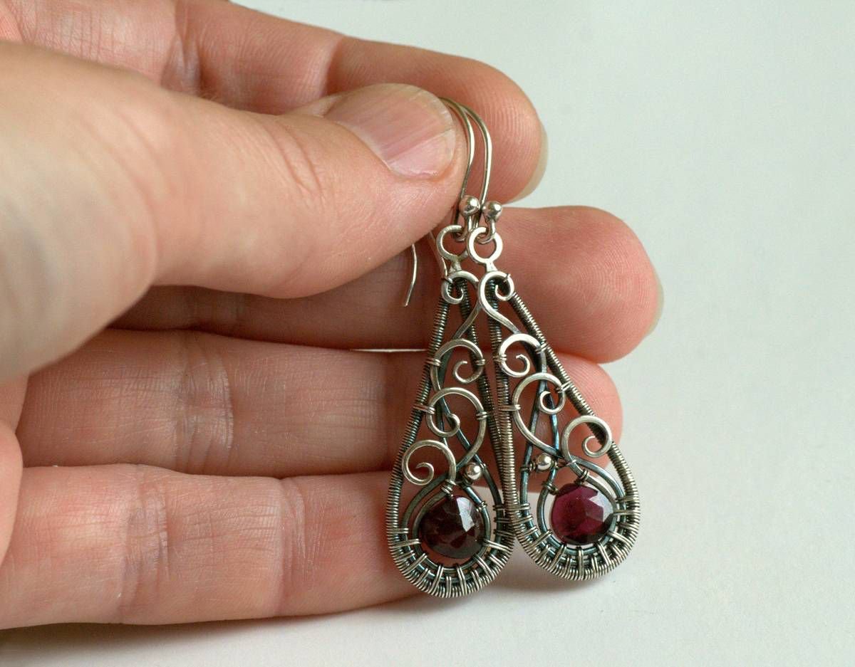Серьги из меди