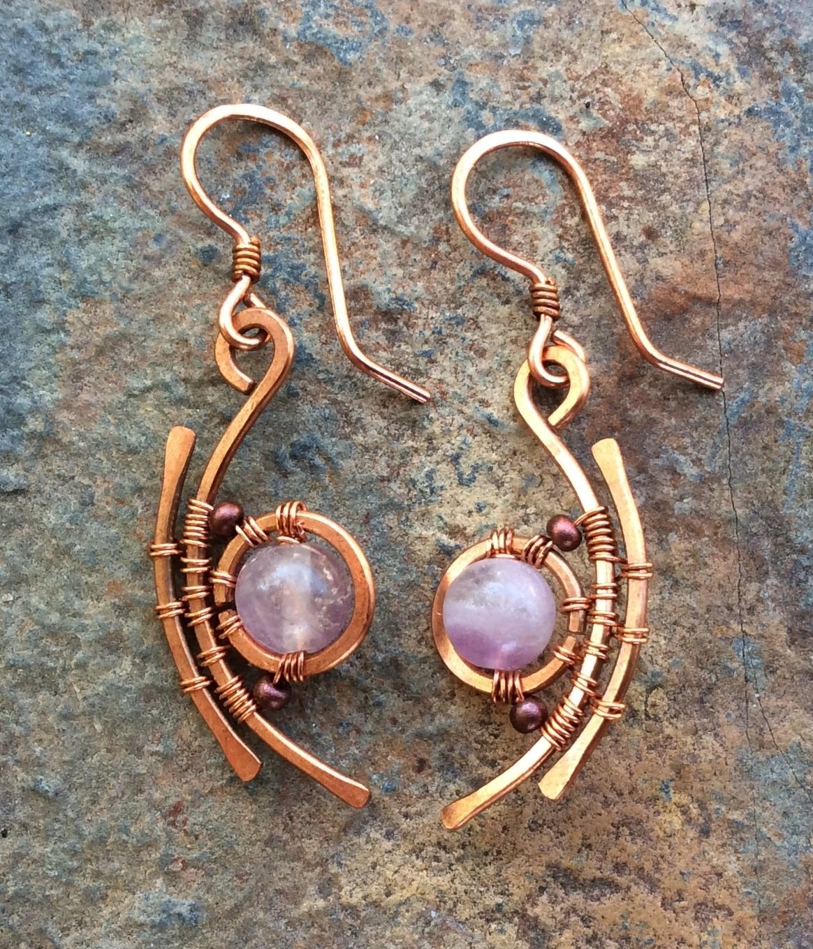 Сережки из меди