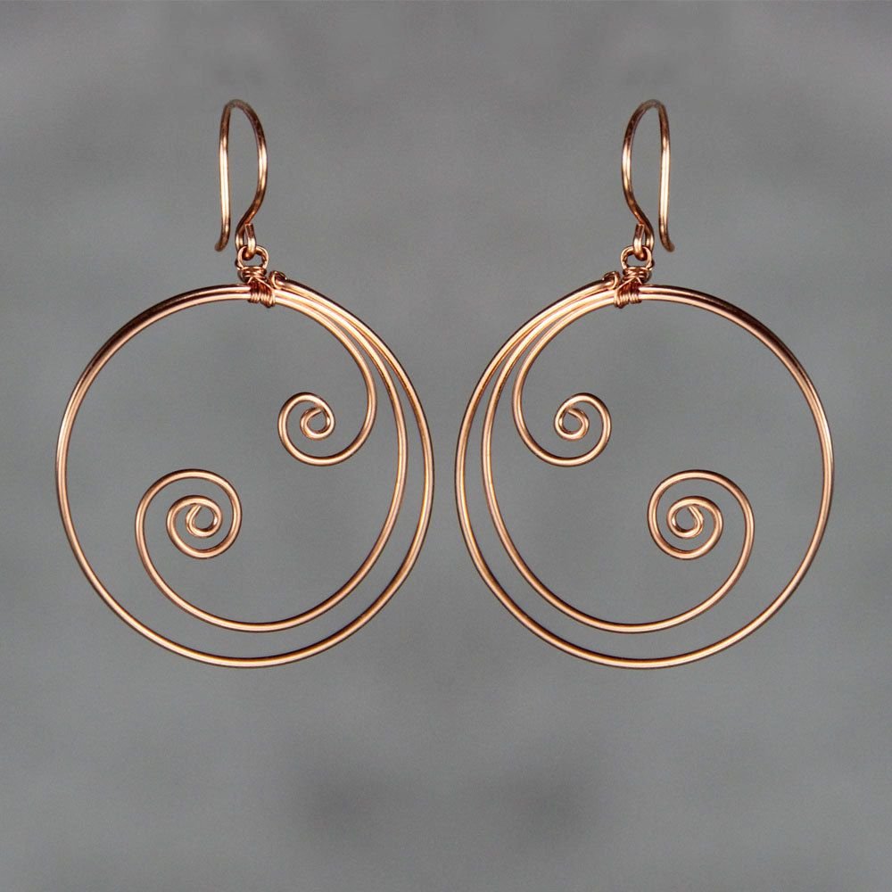 Сережки wire Wrap