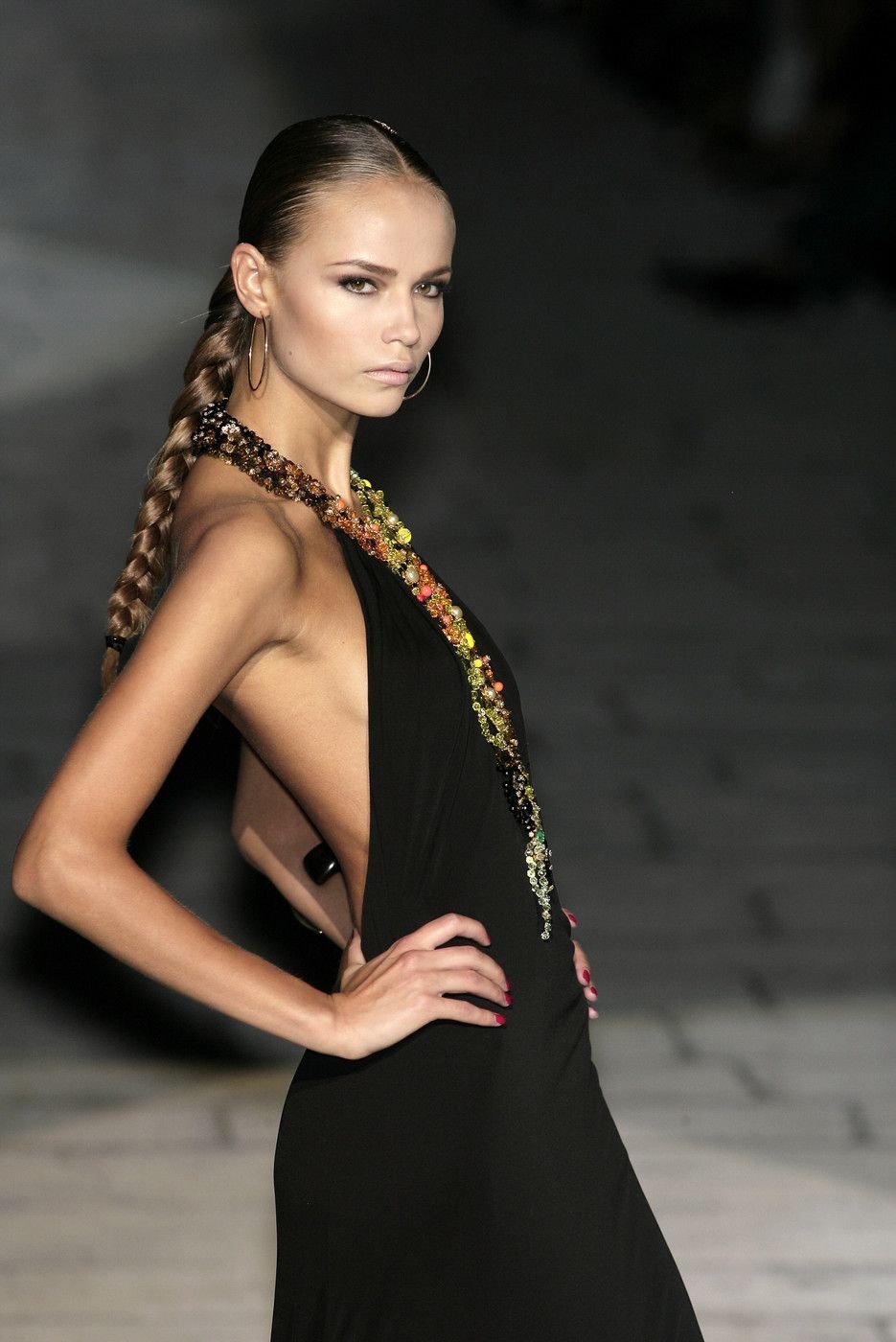 Платье Roberto Cavalli леопард макси
