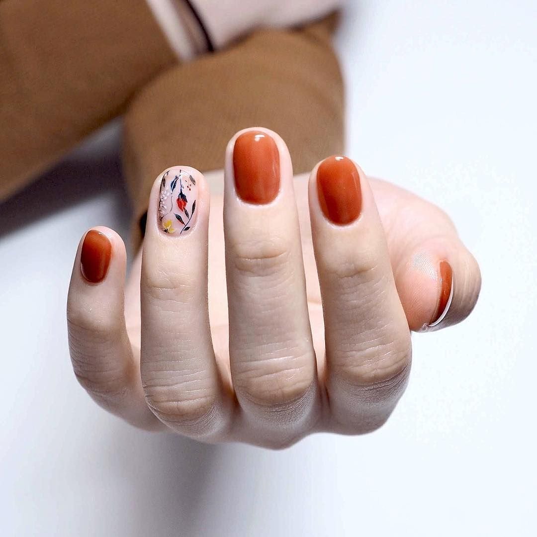 Корейский маникюр на короткие ногти