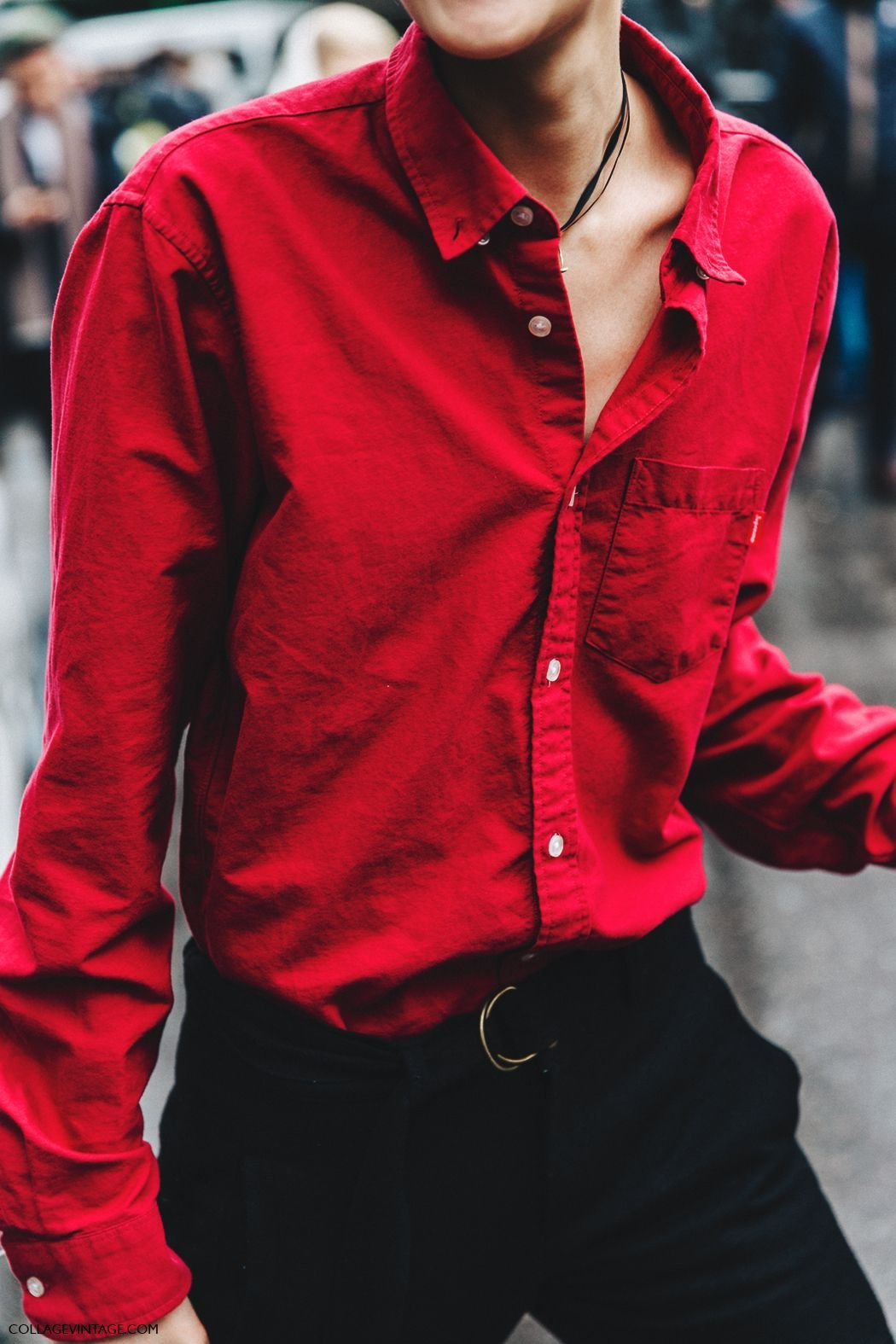 Красная рубашка Эстетика