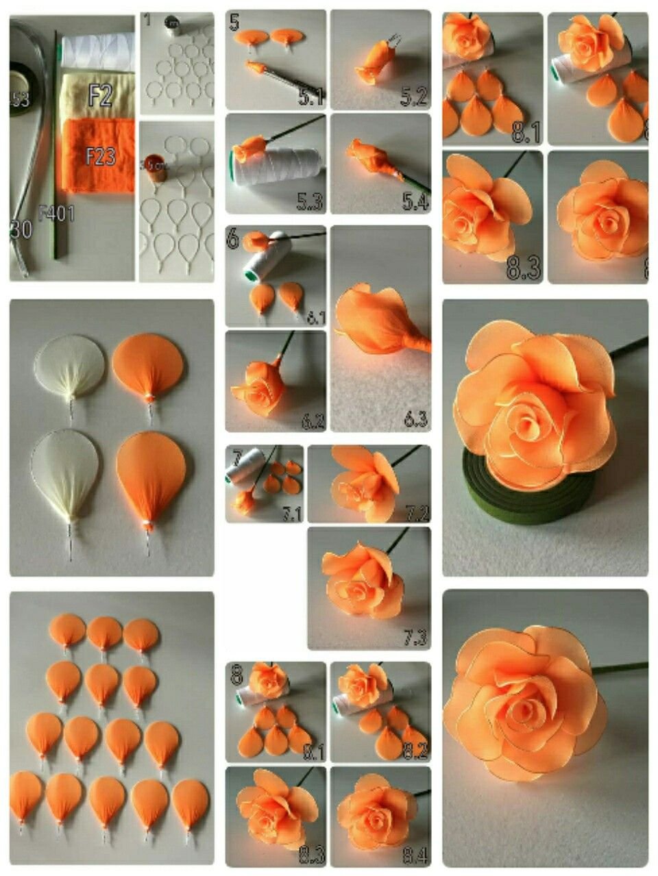 Розы из капрона