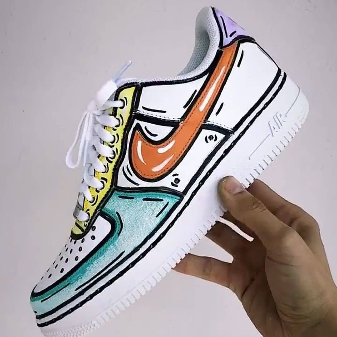 Nike Air Force кастом маркером