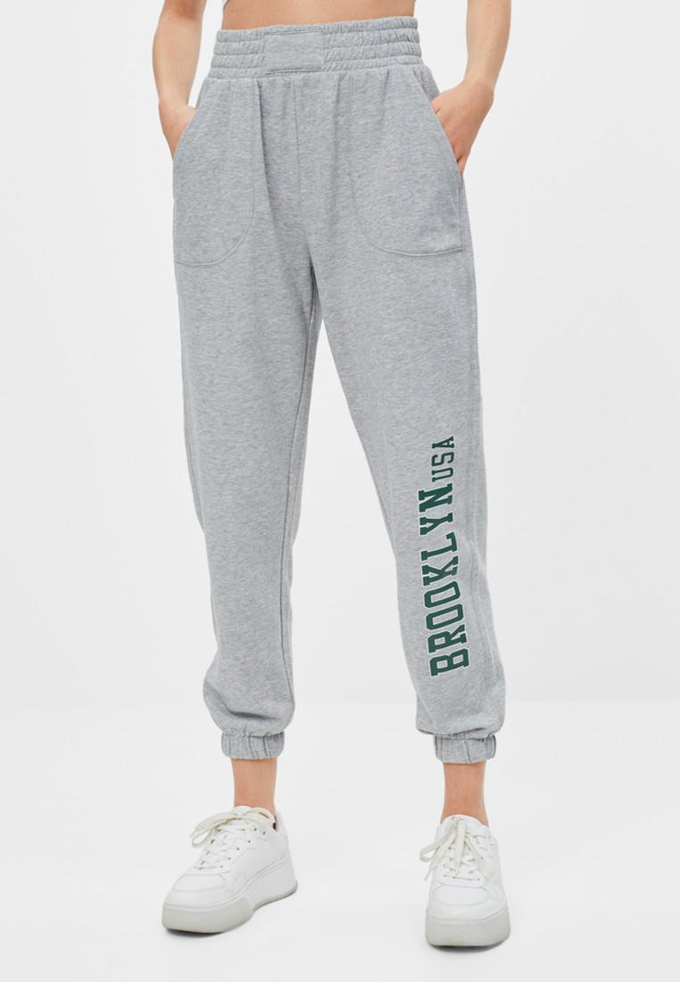Штаны Atlanta чёрные Bershka