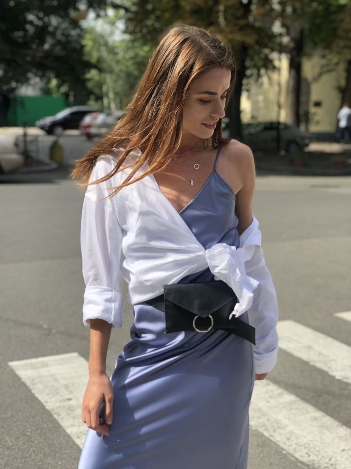 Атласная юбка