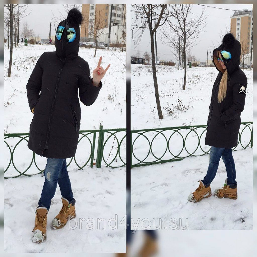 Куртка с очками на капюшоне