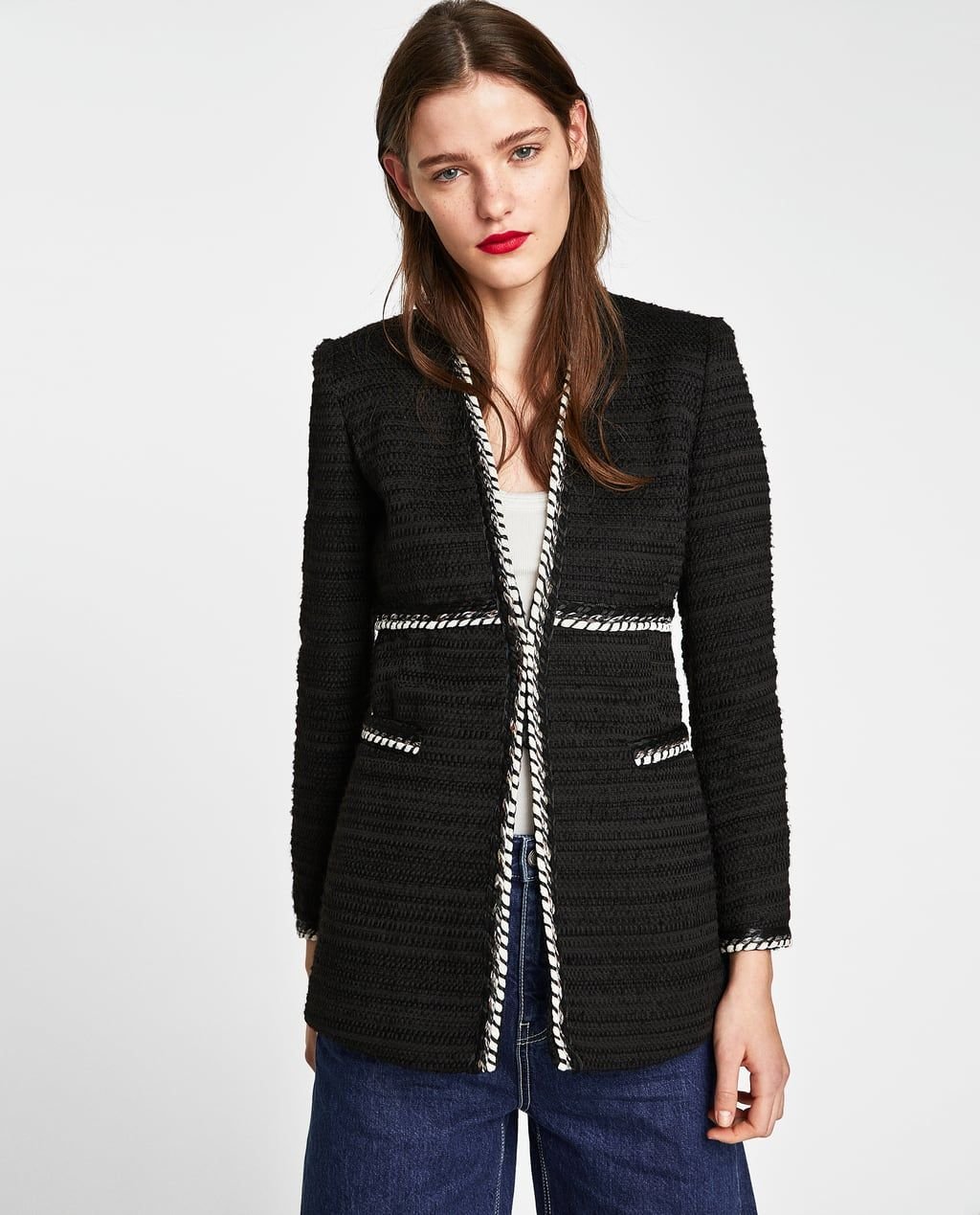 Твидовый блейзер Zara