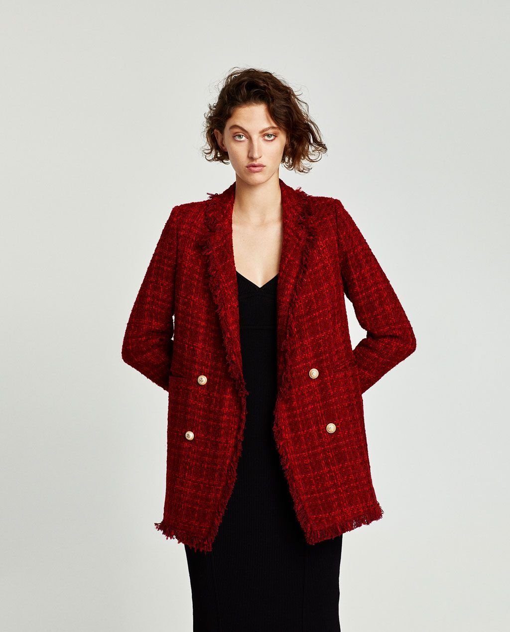 Твидовый жакет Zara