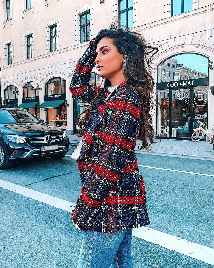 Твидовый жакет Zara 2020