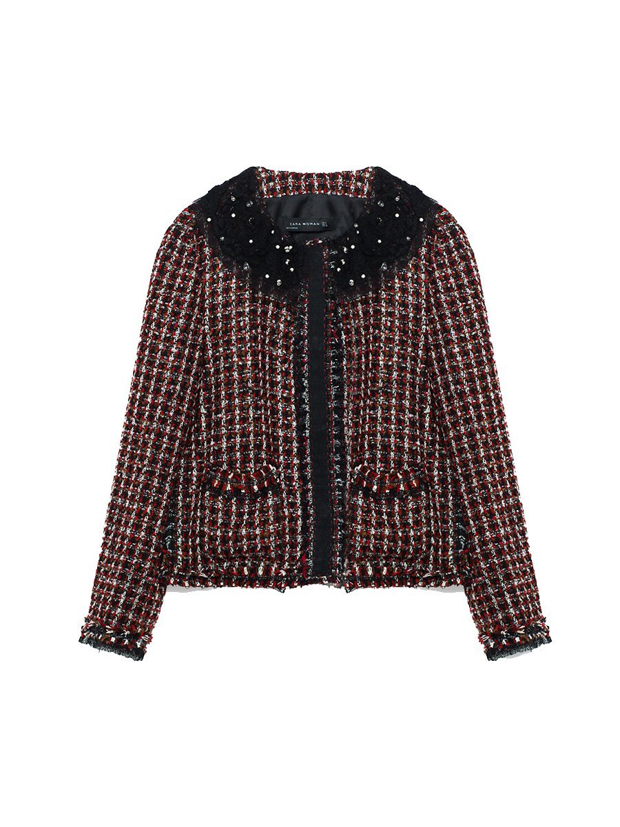 Жакеты женские твидовые Zara