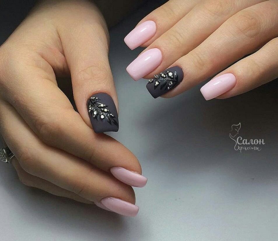 Шикарный маникюр на короткие ногти