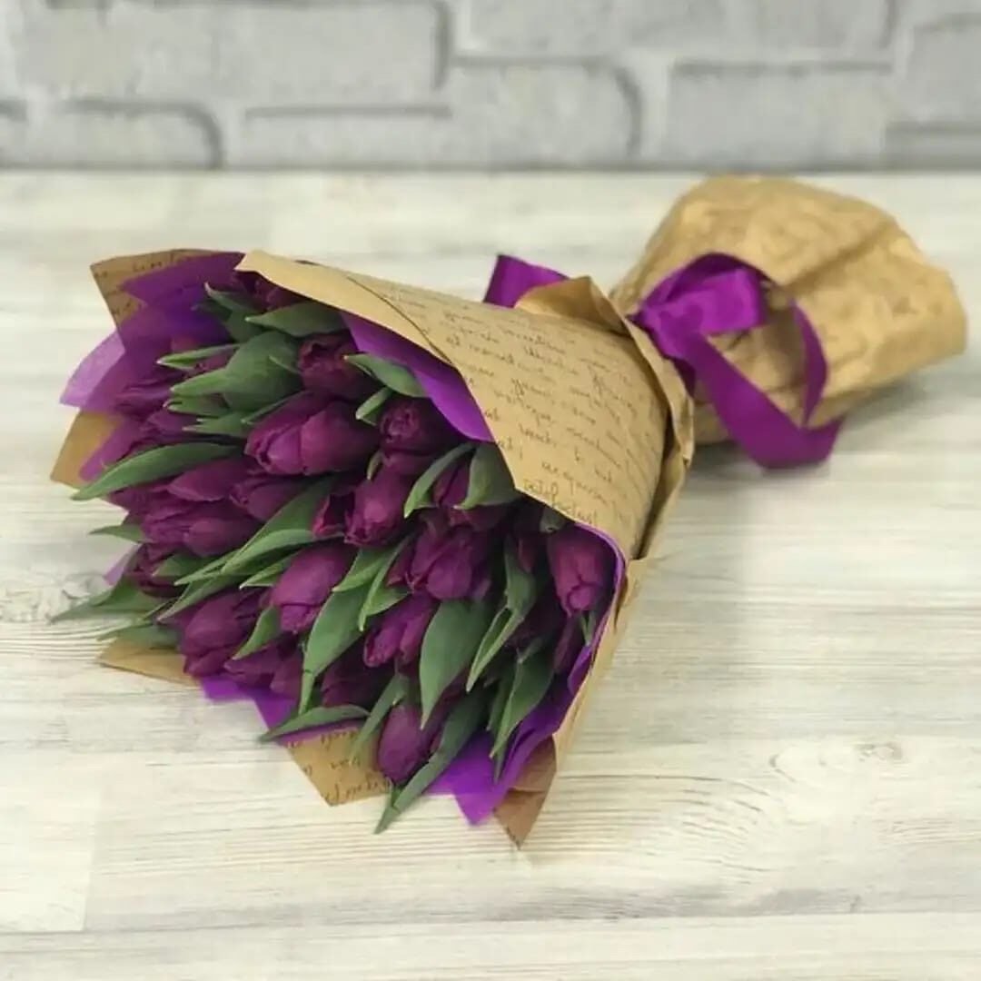 Букет из роз в корейской упаковке