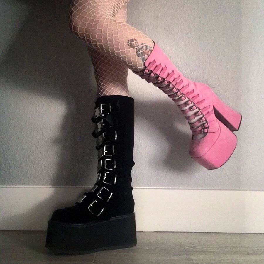 Ботинки Demonia Swing 815 Pink