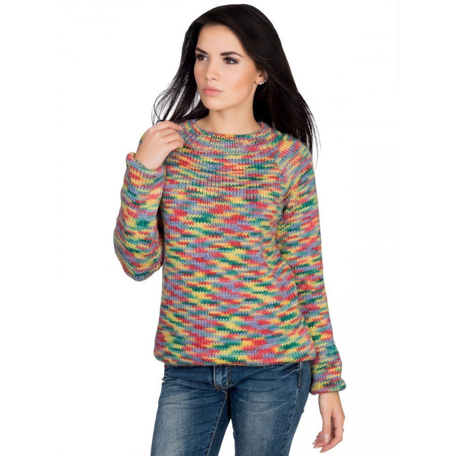 Меланжевый джемпер Zara Knit