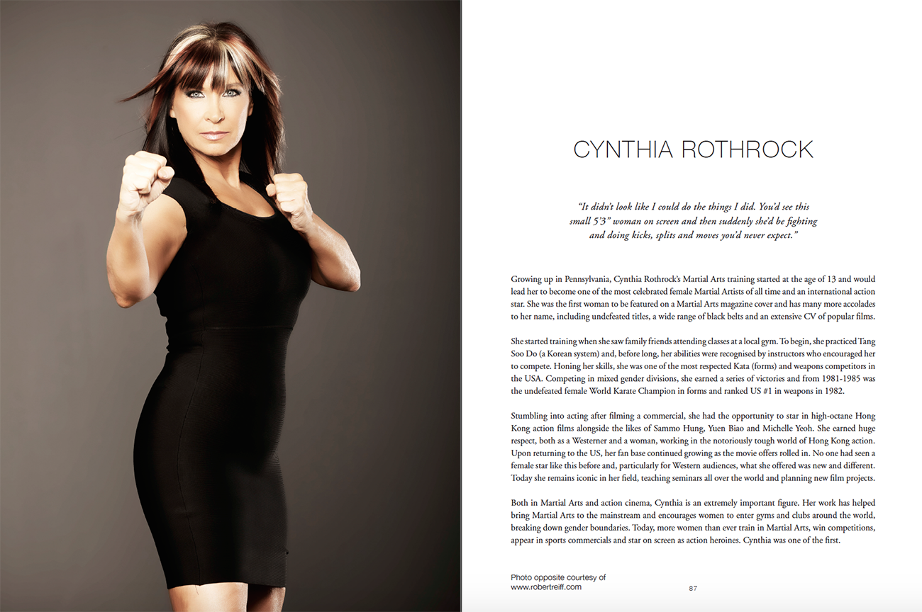 Cynthia rothrock then and now