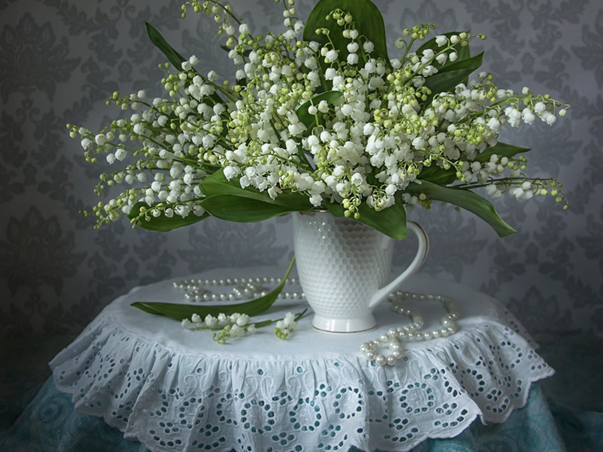 Ландыши в корзинке