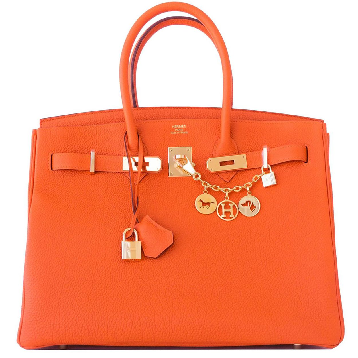 Hermes Birkin 30 Calfskin Satchel Bag
