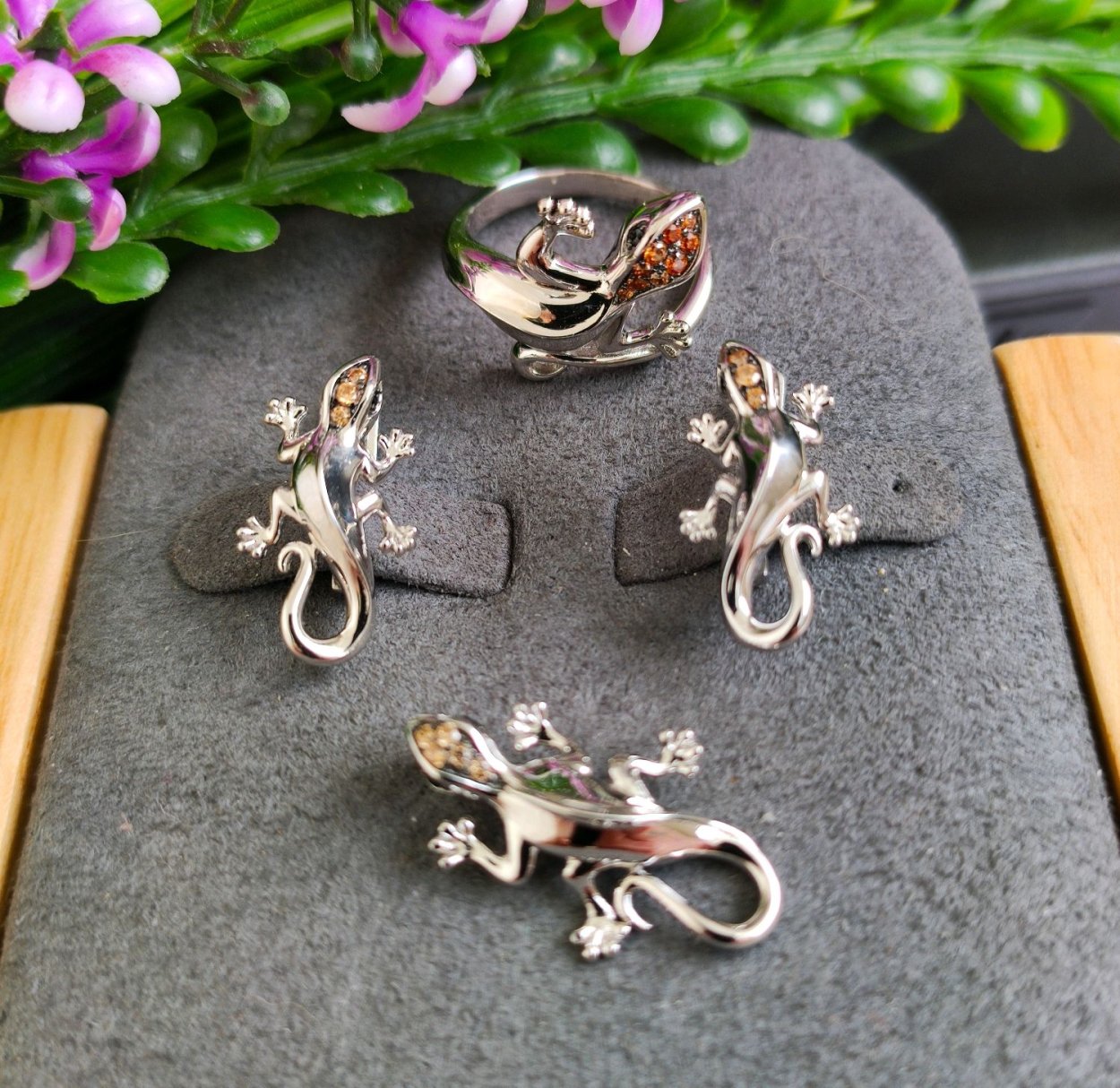 Серьги ящерки Соколов