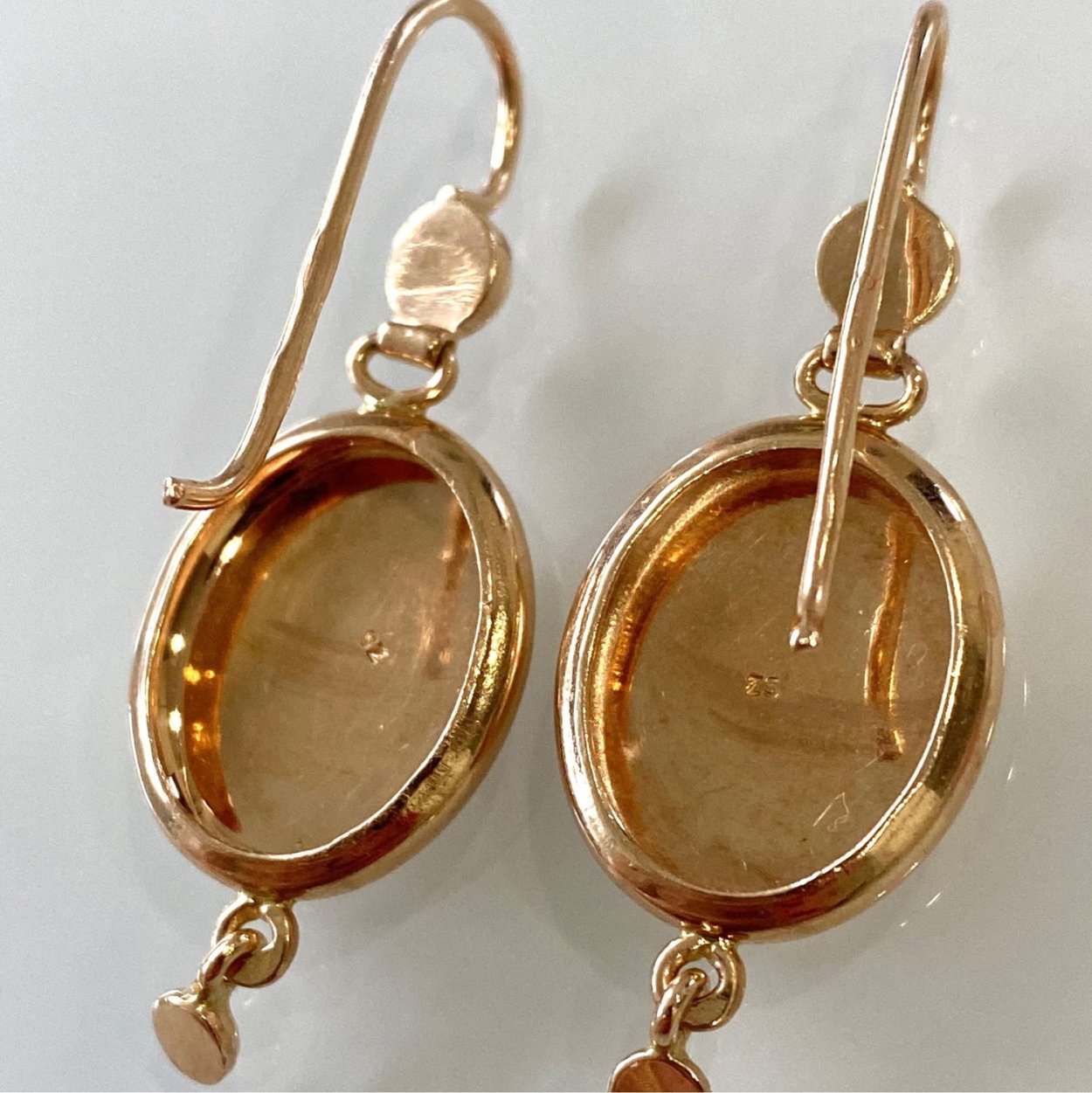 Серьги самовары 750 проба
