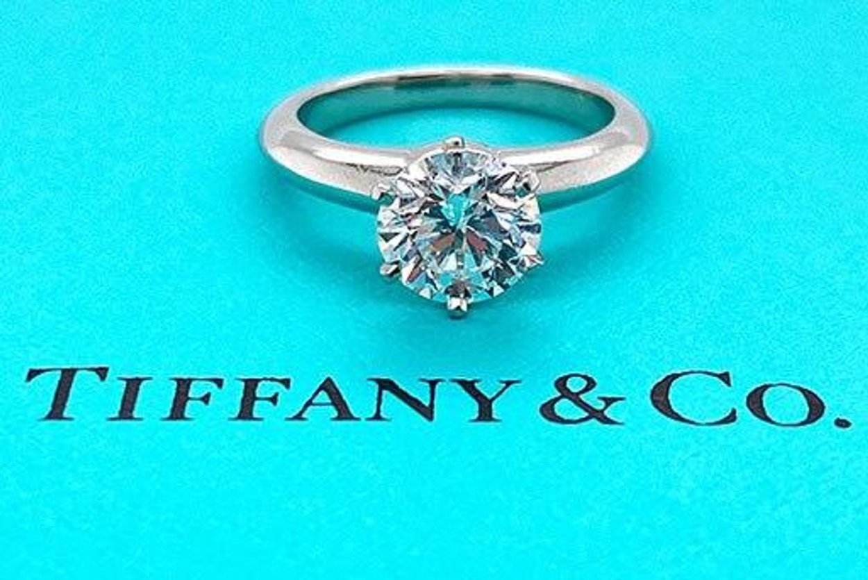 Кольца Tiffany t серебро - золото