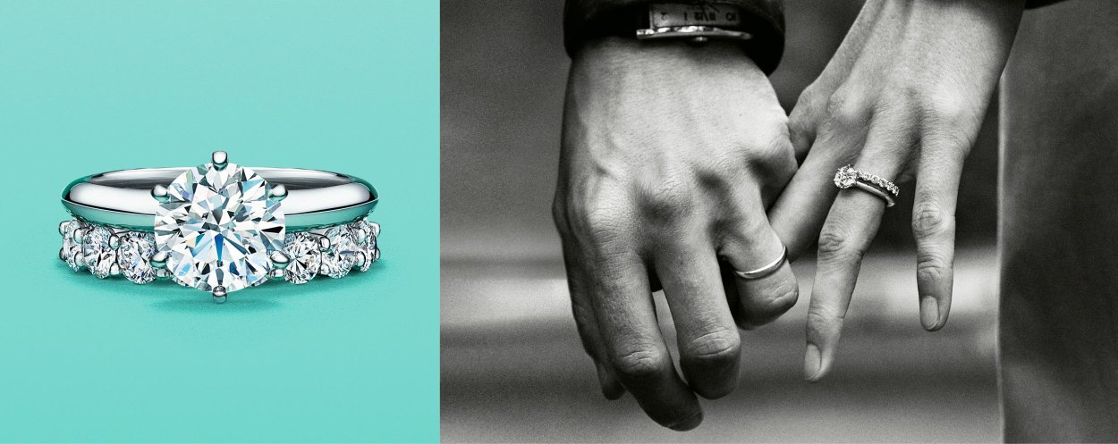 Tiffany setting на пальце