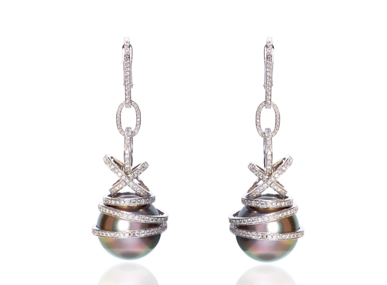 Chopard серьги с жемчугом
