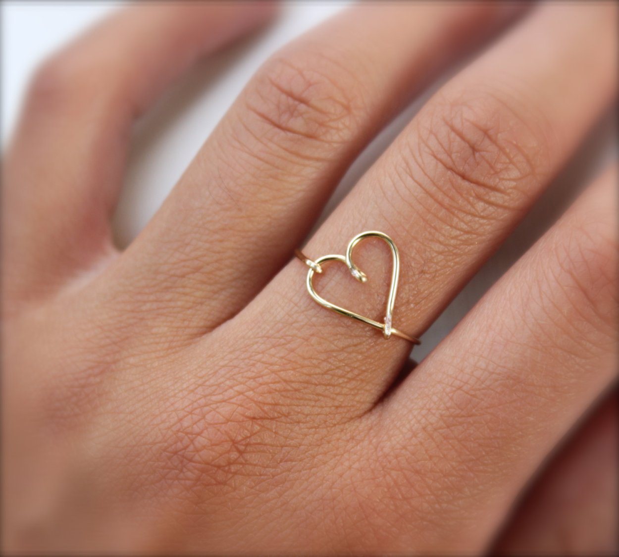 Кольцо Gold Heart pandora