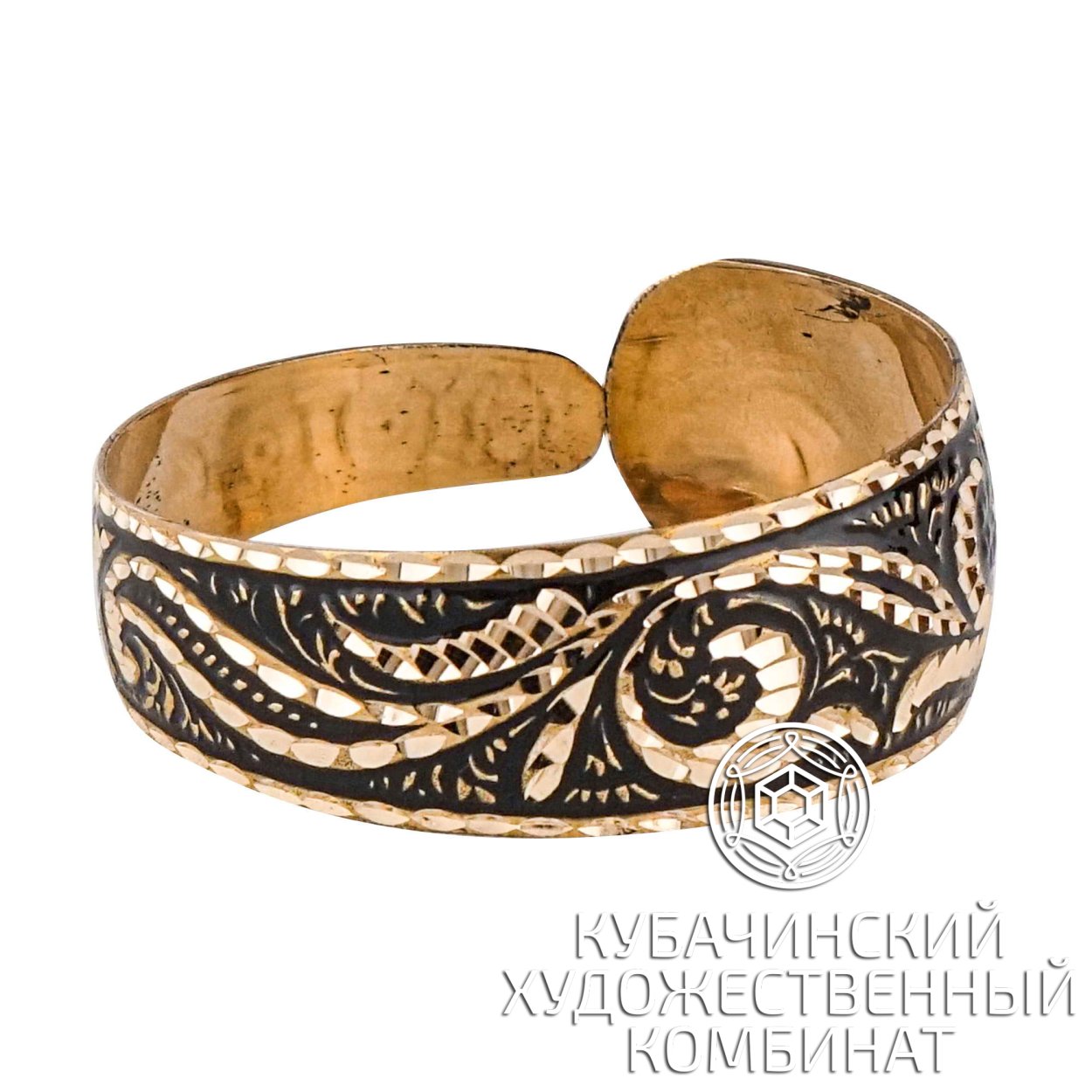 Перо удачи браслет латунь