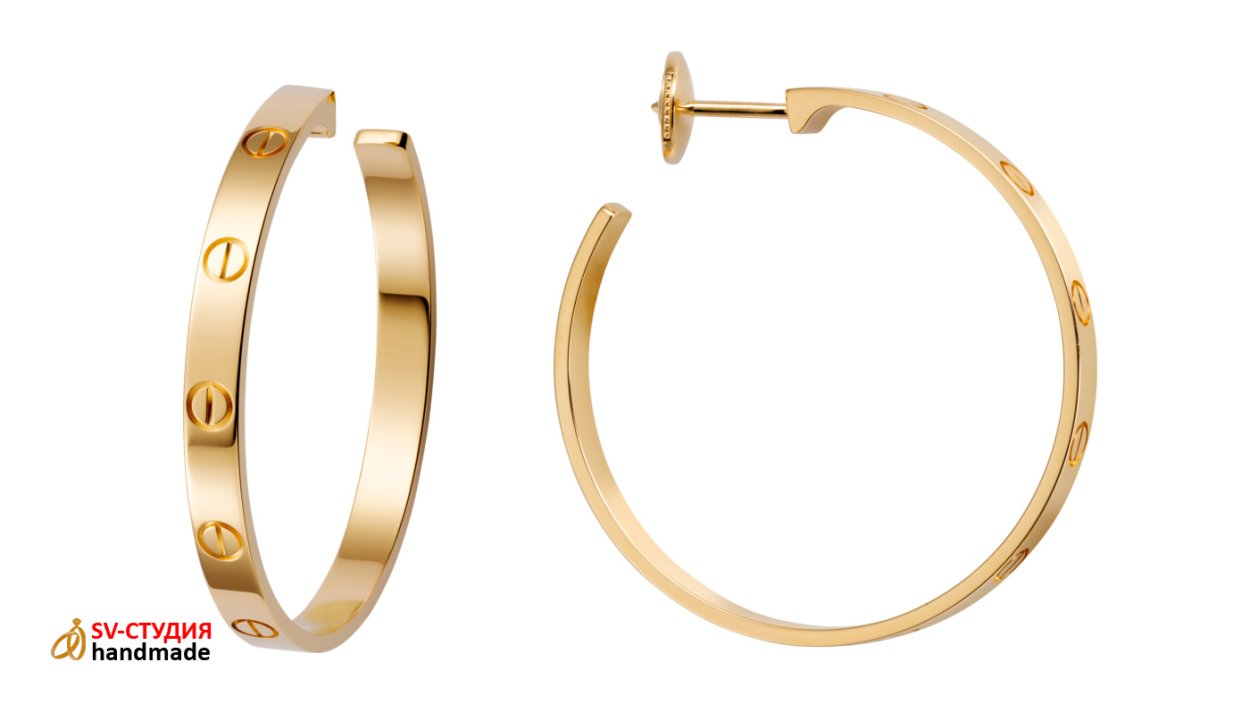 Серьги Конго Cartier