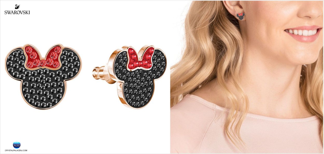 Серьги Микки Сваровски