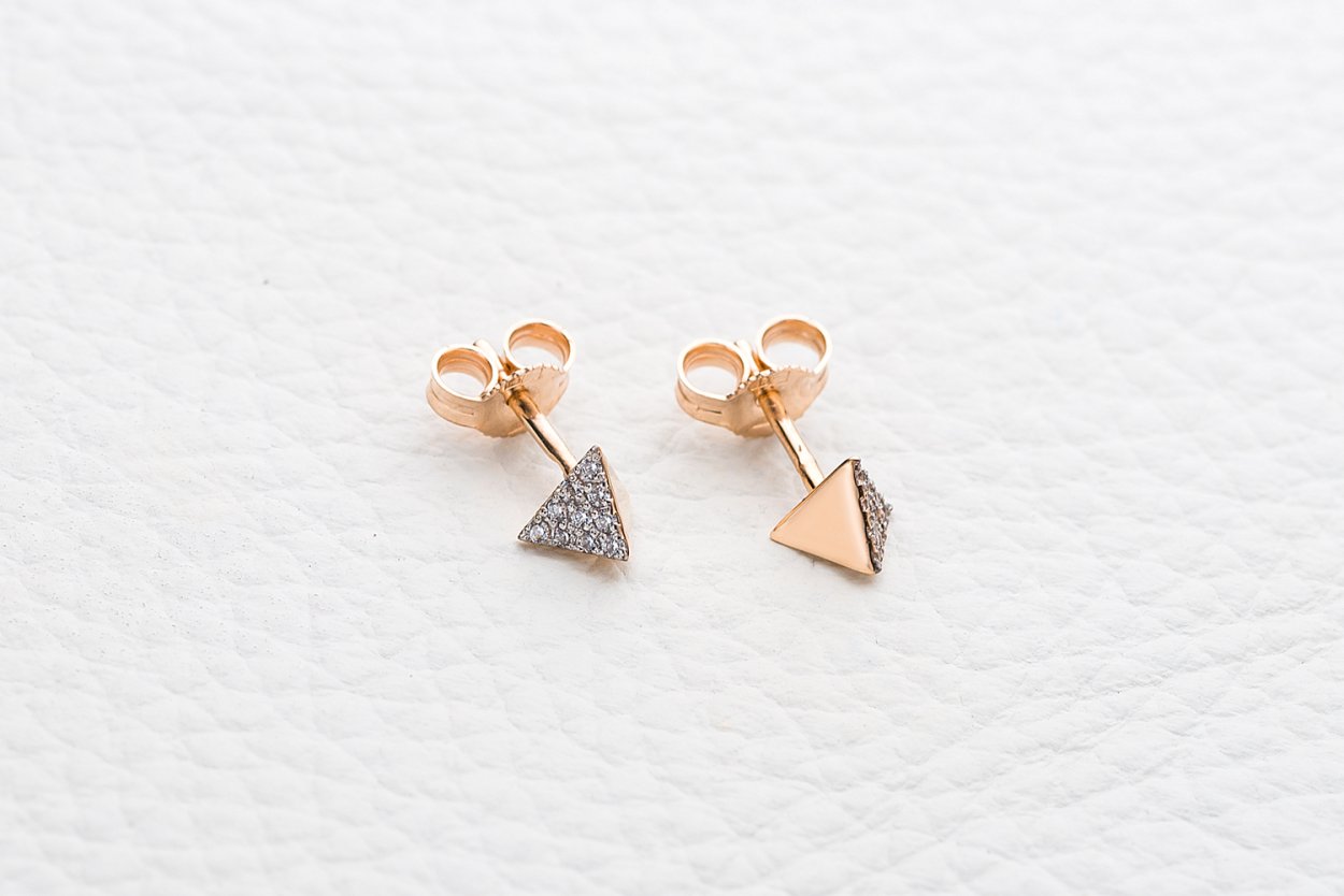 Cubic Zirconia серьги гвоздики квадратные