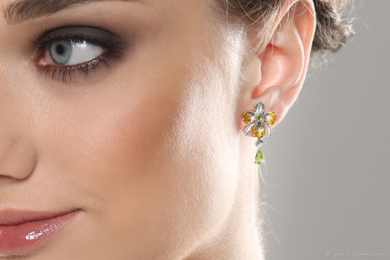 Пусеты Harry Winston бриллиант 1 карат