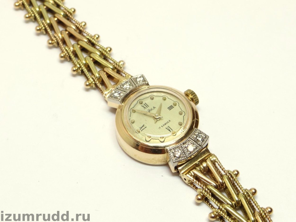 Золотые браслеты для часов чайка женские