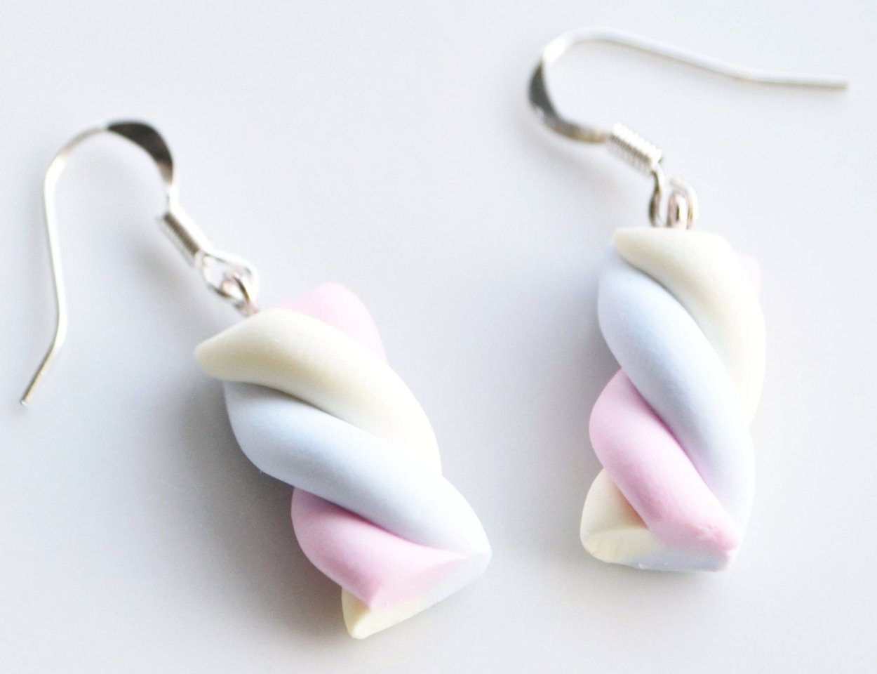 Серёжки из полимерной глины Candy Clay
