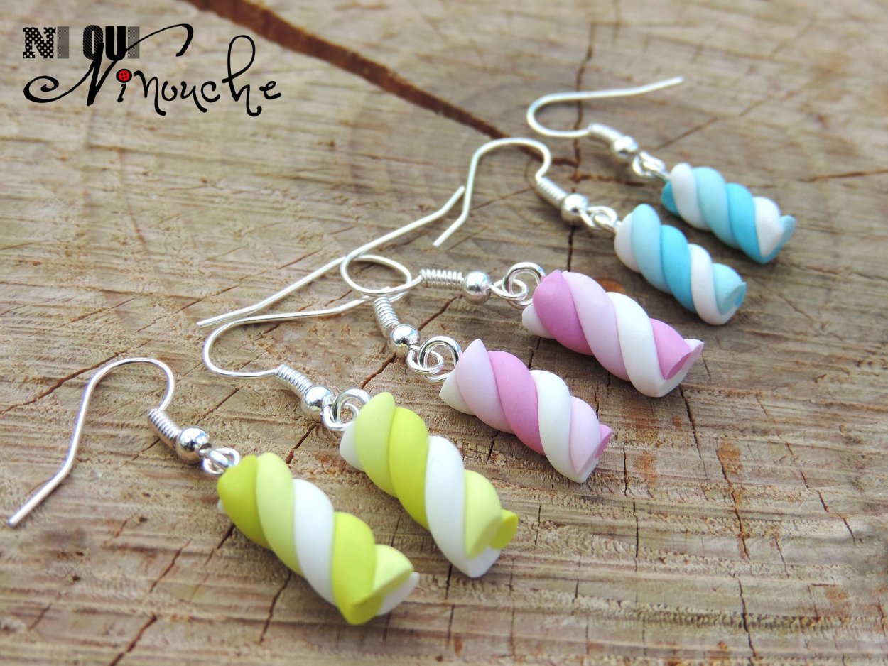 Серёжки из полимерной глины