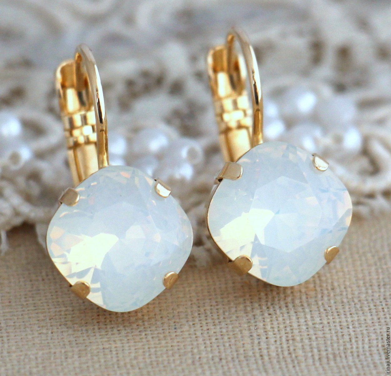 Серьги Tivola White Opal