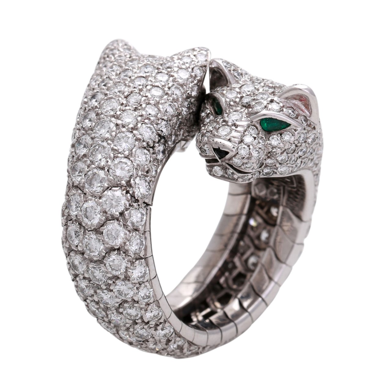 Cartier кольцо пантера
