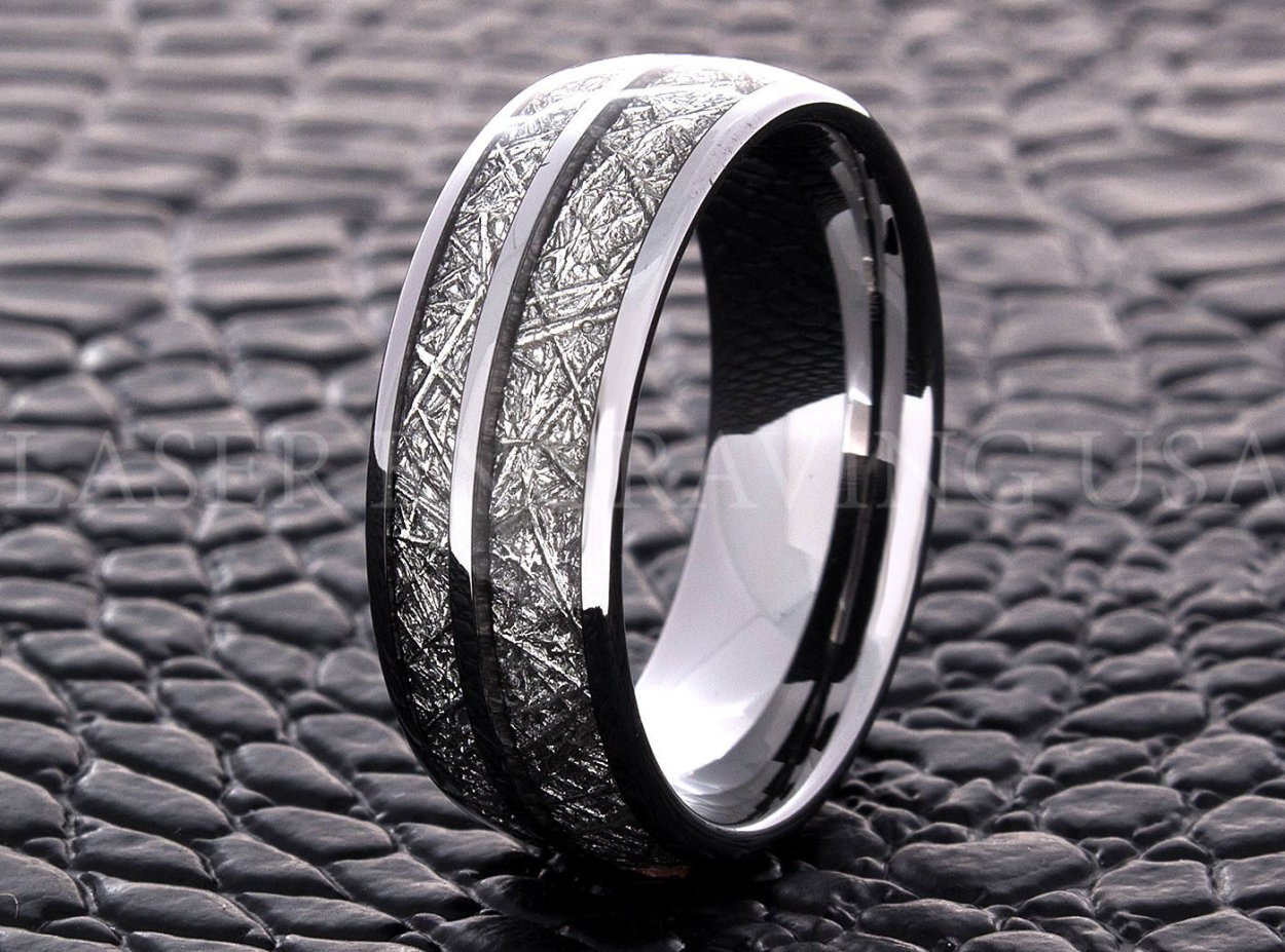 Mens Ring Meteorite