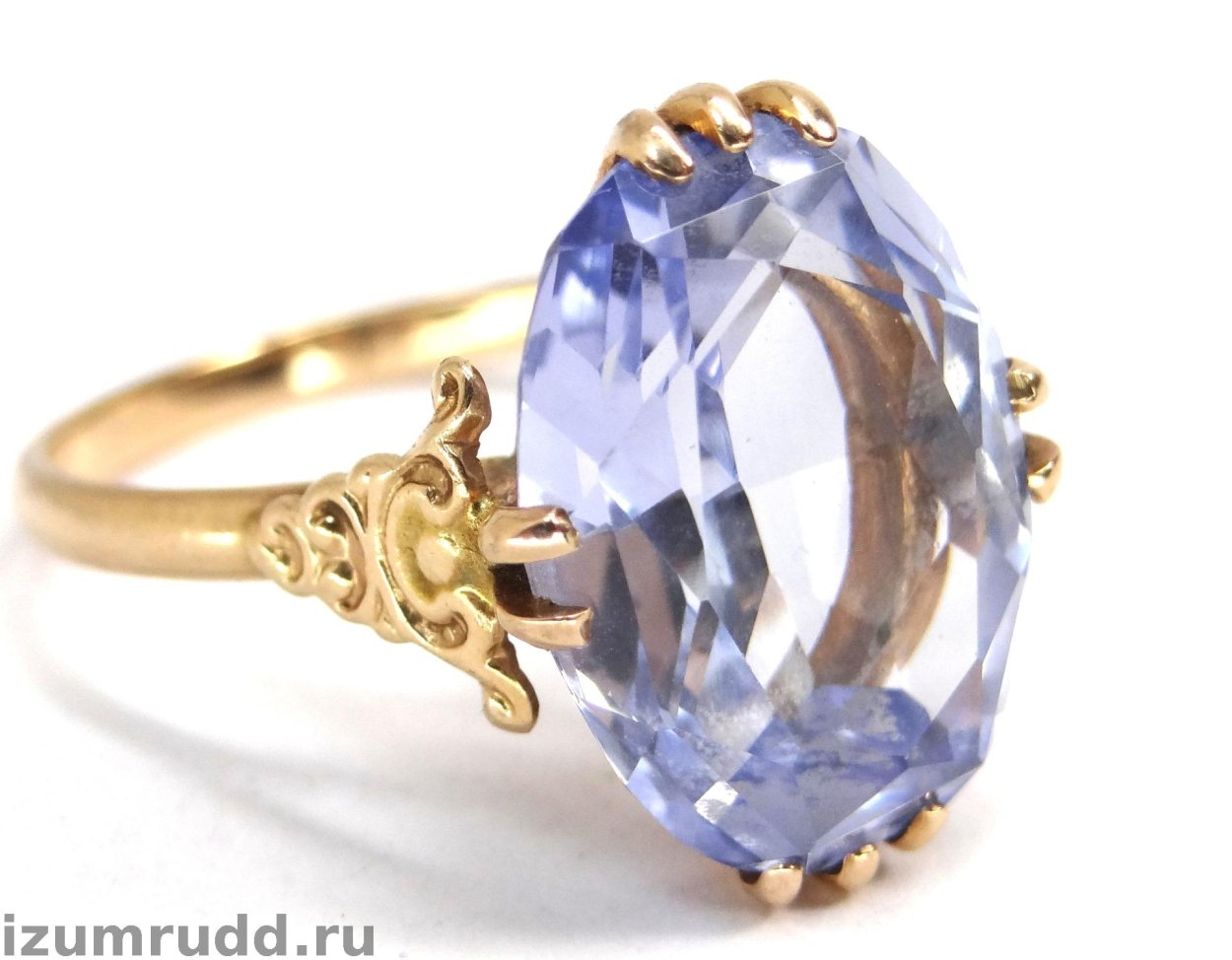 Кольцо 583 с аквамарином