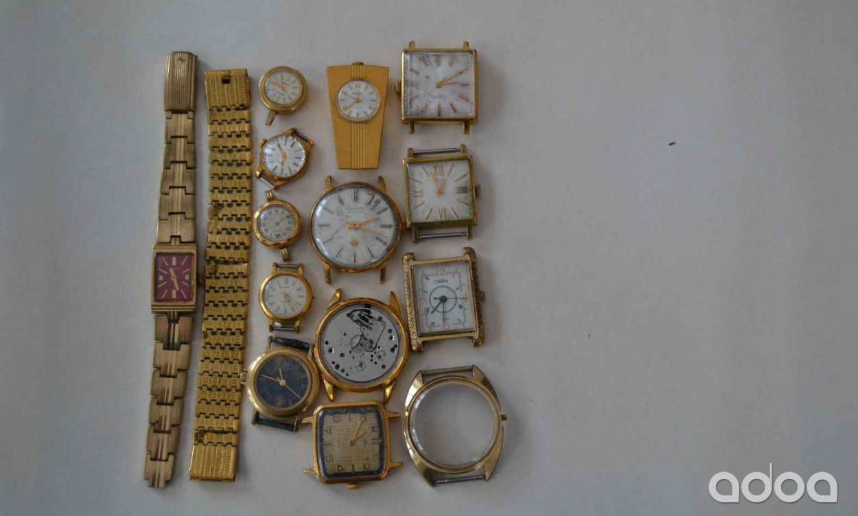 Sekonda 17 Jewels часы USSR золотые
