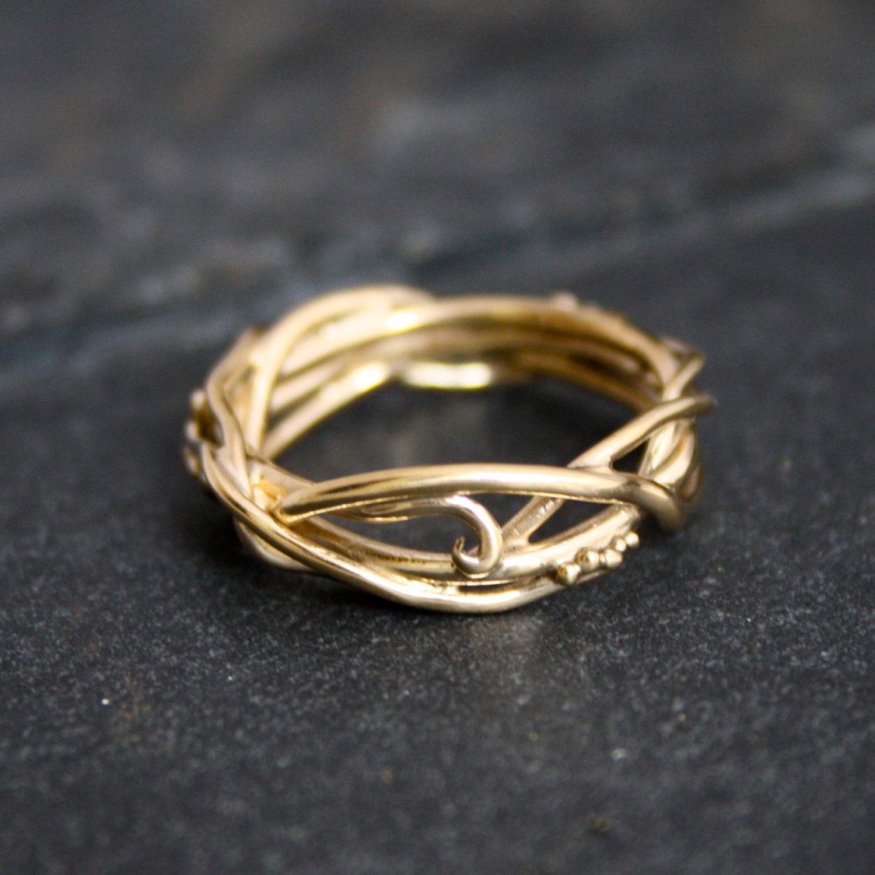 Эльфийское кольцо золотое