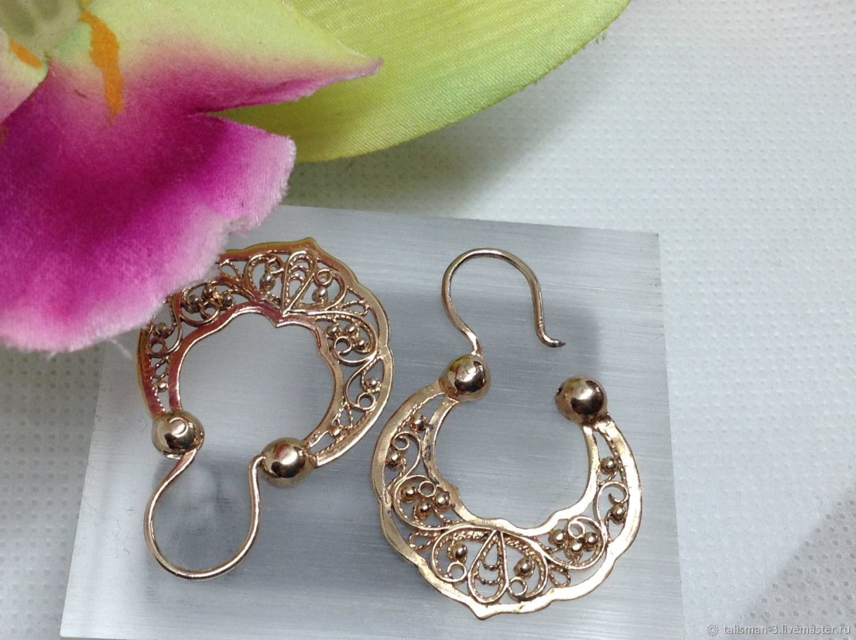 Сережки из бисера