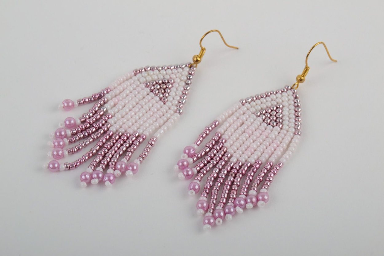 Серьги из бисера