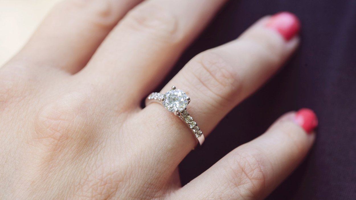 Engagement Ring on hand