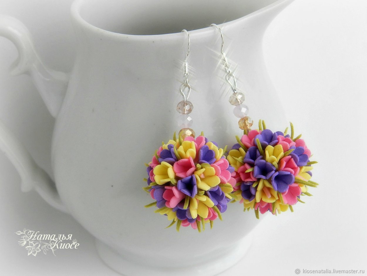 Серьги из фоамирана