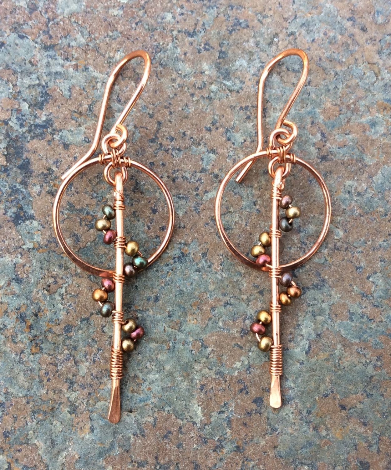 Серьги из проволоки