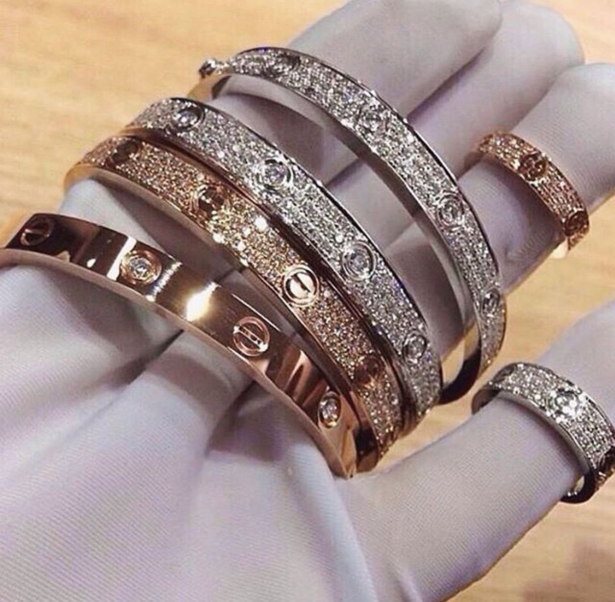 Cartier браслет и кольцо